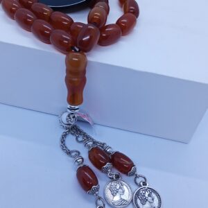 سبحه العقيق الاحمر 33 حبايه